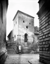 Romanesque Chapel of St. Lazarus between Lazarská Street and Karlovo náměstí was demolished along with the adjacent hospital in 1901